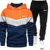 Herren-Trainingsanzüge Tech S Wintersport-Stoffanzug Outdoor Warm Skifahren Hoody Sweatshirts Hose Basketball-Trainingsanzug Hoodie Männliches Outfit