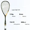 Squashschläger, superleicht, 125 g, Vollcarbon-Schläger, Wassertropfenschläger, professioneller Sportartikelschläger, mehrfarbig, Option 230922