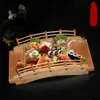 Narzędzia sushi sashimi sushi talerz kontener mostowy japoński i koreański stołowy drewniany łuk 230922