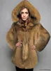 Womens Fur Faux Winter Fashion Thick Hooded Coat Womens Midlength Loose Warm Jacket For Woman 230922