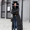 Vêtements d'hiver femmes fourrure Parkas vestes matelassées pour femmes 2023 épaissir chaud Long manteau veste vêtements à capuche automne vêtements rembourrés