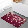 Carpets Plum Blossom Petal Branch Flowers Anti-slip Bath Carpet Bathroom Kitchen Bedroon Floor Mats Indoor Soft Entrance Doormat