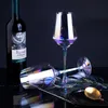 Wine Glasses Luxury Burgundy Red Glass Cup Set Electroplated Colorful Lead free Crystal Goblet Wedding Party Birthday Gifts Bar Tool 230923
