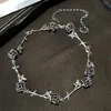 Kettingen Vintage Punk Doornen Rose Bloem Ketting Europese Trend Hip Hop Unieke Choker Voor Vrouwelijke Vrouwen Partij Sieraden Geschenken 2023