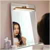 Vanity Lights Wooden Mirror Front Fill Light Led Night Portable Mobile Rechargeable Magnetic Wall Lamp Bedroom Bedside Drop Delivery Dhl3R