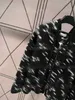 Femmes Pull Designer Chandails Pour Femmes Cardigan Veste Tricots Jacquard À Manches Longues À Capuche Cordon Top En Tricot Noir Designers Cardigan Femmes Vestes