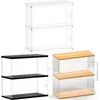 Storage Boxes Bins 14 Tier Acrylic Display Case for Action Figures Storge Box Dustproof Protection Showcase Funko Collectibles Car Toy 230923