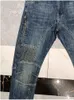 Jeans pour hommes Luxe B Marque Moto Haute Qualité Hommes Designer Vintage Casual Pantalon Droit Street Fashion Summer Plus