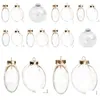 Feestdecoratie Diy Overschilderbaar/onbreekbaar Helder Kerstbal Gouden dop Plastic schijfornament 100/Pack1 Drop Delivery Huis Tuin Ots9S