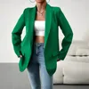 Frauen Anzüge Tops Mantel Temperament Pendler Blazer Regelmäßige Ärmel Kragen Einfarbig Dünne Jacke Frauen Kleidung