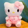 2 stili simpatici peluche ripieni animali giocattoli coccolosi gattini bambole ragazzi animazione intorno bambole regalo accessori per la casa bambini regali di Natale 30 cm