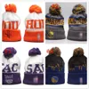 Top verkopende voetbalwaties zijlijn Sport Cuffed Gray Knit Hat Pom Cap 32 Teams Knits Mix en Match All Caps H4-9.23