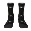 Men's Socks Palestine Arabic Calligraphy Name With Palestinian Flag Map Dress For Men Women Warm Fashion Crew