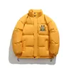 Parkas pour hommes Style coréen veste rembourrée en coton pour hommes femmes manteaux d'hiver 2023 lapin imprimé couleurs bonbons unisexe chaud Jaqueta Masculina 230922