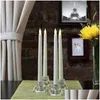 Led Strings 300Pcs 11Led Battery Operated Flickering Flameless Ivory Taper Candle Lamps Stick Wedding Table Room Decor 28Cmh-Amber D Dhhjt