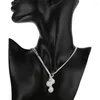 Łańcuchy urok moda 925 srebrne naszyjniki srebrne biżuteria 18 cali Róża naszyjnik kwiatowy dla kobiet imprezowy prezenty świąteczne