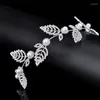 Pinces à cheveux diadèmes et couronnes HADIYANA bijoux feuilles de mariage conception de perles pour les femmes de luxe élégant BC5011