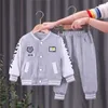 Conjuntos de ropa Conjuntos de ropa de béisbol para niños Niños Niñas Traje deportivo casual Abrigo Pantalón 2 piezas Primavera Otoño Trajes de chándal finos para bebés 14Y 230922