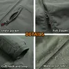 5xl herfst herenjassen buiten wandelen militaire multi-pocket tactische safarivissen waterdichte dunne cargojas met capuchon