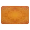 카펫 오렌지 패턴 조각 된 디자인 일러스트 일러스트 스타일 부엌 바닥 매트 거실 장식 카펫 홈 입구 도어 매트 안티 슬립 깔개