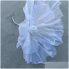 Decorative Flowers Wreaths Organza Handmade Silk Big Flower Road Guide Chrysanthemum Diy Party Window Decoration 50Cm/60Cm70Cm Drop De Dhcxi