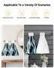 Handdoek abstracte lijnen gradiënt blauw hangende keukenhanddoeken sneldrogende microvezelreinigingsdoek zacht