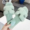 Designer Cotton Slippers Luxury Sandals Women's Slippers Flip Flops Casual Fashion Slippers Winter Warm Furry Slippers