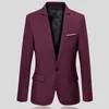 Men's Suits Business Formal Dress Fashion Casual Long Sleeve Pockets Wedding Suit Coat Weeding Office Set Fine Blazer