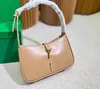 Luxury cleo handbag bags underarm Bags Women leather hobo Solid color bag Simple elegant designer bag wallet