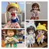 Dolls 112 MINI DOLL OB11 20 مفاصل متحركة فتاة دمية لطيفة التعبير وجه مجعد قصير شعر مستعار 13 سم دمى هدية للفتيات MUNECAS BJD 230922