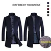 Męskie mieszanki wełniane wełniane wełniane płaszcze 5xl 6xl Wysokiej jakości Thinken Business Casual Coats Men Ubranie wełniane groszek a3681 230922