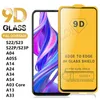 9D Full Lim Full Cover Screen Protector Clear Tempered Glass för Samsung Galaxy S23 S22 Plus S21 Fe A03 Core A13 A23 A33 A53 A73 5G M53 M23 A02 A82 A21S A04 A14 A34 A53