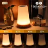 Annan heminredning bordslampa säng för sovrum 13 färg byte touch ljus rgb fjärr dimbar USB laddningsbar bärbar rum 230923