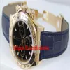 Orologi da uomo di lusso di alta qualità Bracciale in pelle da uomo 40 mm in oro 18kt con indice nero sul cinturino - 116518 Marchio di moda meccanico 2371