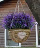 Juldekorationer Artificial Flower Plastic Lavender Fake Plant Wedding Home Garden Decoration Bridal Bouquet Pography Props Hushållsprodukter 230923