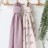 Sovsäckar baby muslin swaddle wrap bambu bomull född mottagande filt sommar baby dynen eukalyptus lämnar salvia grön set 230923