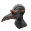 Party Masks Funny Medieval Steampunk Plague Doctor Bird Mask Latex Punk Cosplay Beak Adt Halloween Event Props280U Drop Delivery Hom Dhqd0