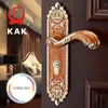 Fechaduras de porta KAK Estilo Europeu Mute Room Door Lock Handle Moda Interior Maçanetas Bloqueio Luxuoso Anti-Theft Gate Lock Móveis Hardware 230923