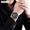 SKMEI Mode Sport Horloge Mannen Digitale Horloges Dual Display Waterdicht Lichtgevende Zilver Zwart Kleuren relogio masculino 1504301d