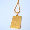 Faith Solid Gold wypełniony 24 -karowy łańcuch łańcucha kwadratowa biżuteria 600 mm241i