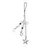 Chaveiros Pulseira de charme de telefone exclusivo com pingente de estrela acessório durável e elegante para o seu