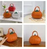 Bolsa de abóbora de halloween 2023 outono nova moda feminina saco engraçado estilo tomate bolsa de telefone móvel crossbody bolsa feminina