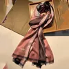 Bufanda de cachemira de diseñador para mujer y hombre, bufanda larga de invierno, diadema de calidad, chales a cuadros grandes con estampado clásico a la moda