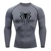 Men's T Shirts Sun Protection Sports Second Skin Running T shirt Fitness Rashgarda MMA Long Sleeves Compression Shirt Workout Clothing 230923