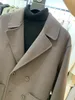 A lã masculina combina o casaco clássico da famosa marca famosa cashmere Winter Women Coats Warm Turndown Collar Colar de Overchereted Men Elegant Men sobre coatido 230922