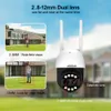 IP -kameror 8MP Dual Lens 2.8mm -12mm 8x Zoom 4K PTZ WiFi Camera Outdoor AI Human Tracking CCTV Audio Security Video Surveillance 230922