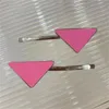 Barrettes Hair Clips Barrettes модельер дизайнер для волос Clip Triangle Clip для женщин для женщин популярные аксессуары для волос дизайнер шарпи