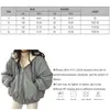 Dames down parkas winter dikker warme jassen vrouwen oversized dubbelzijdige capuchon jas dames Koreaanse mode casual losse rits omhoog parkas jassen 230923