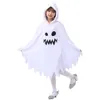 Jackor Halloween Children Boys Girls Cloak Spring Autumn Hooded Ghost Face Mönster Kostymer Cosplay Rollplay Child Holiday Outfit 230922