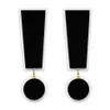 Mode Super Grote Zwart Wit Acryl Symbool Uitroepteken Dangle Earring voor Womens Trendy Sieraden Hyperbool Accessoires2115